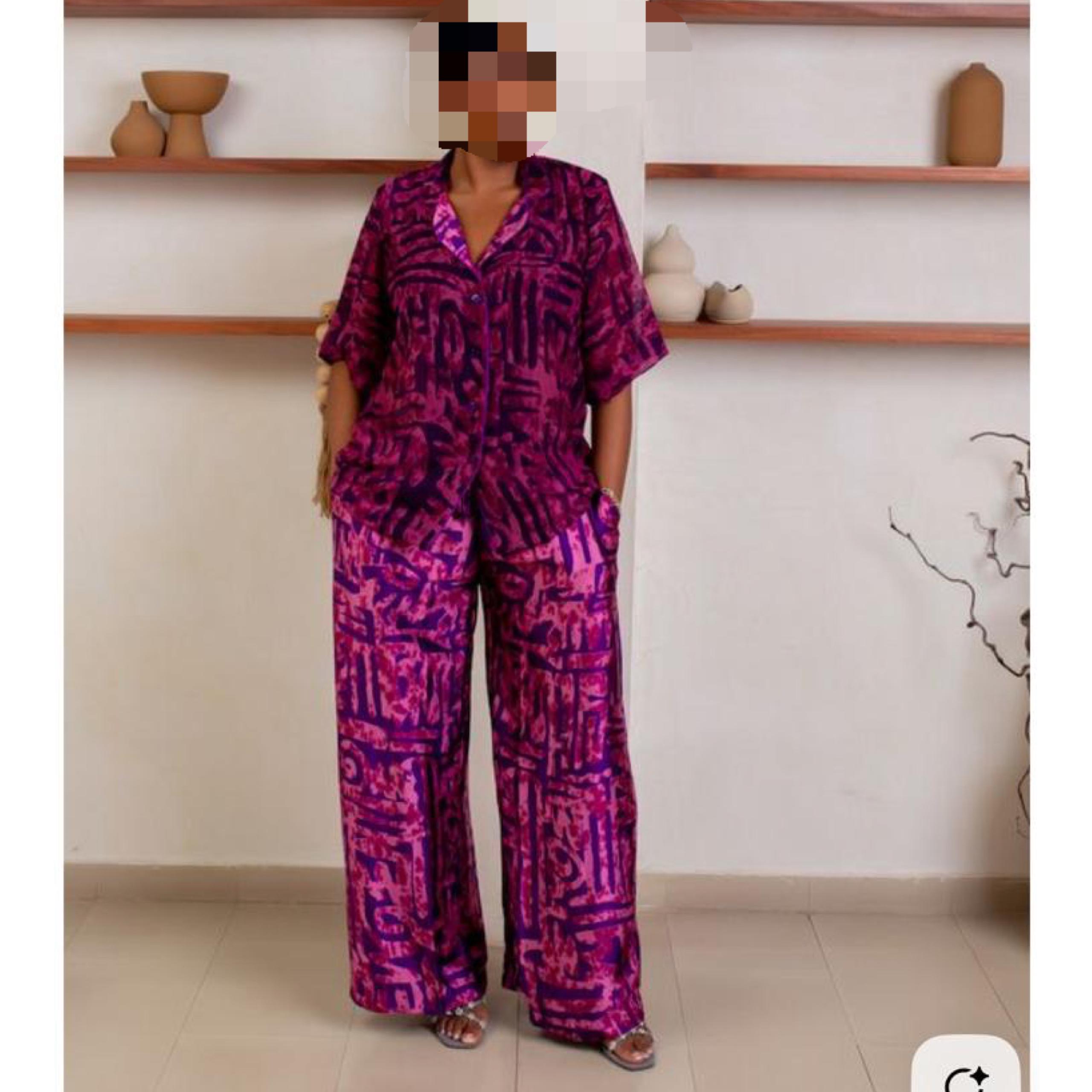 Ensemble chemise et pantalon femme